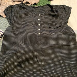 J Crew polka dotted blouse